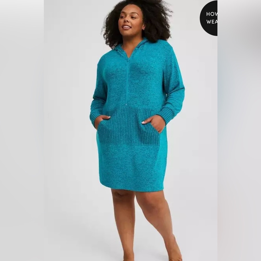 Torrid Super Soft Plush Hoodie Lounge Dress